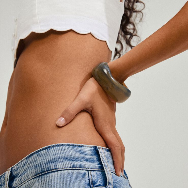 AASE maxi bangle green