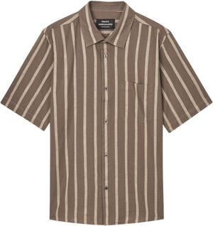Cotton Linen Victor Stripe Shirt SS