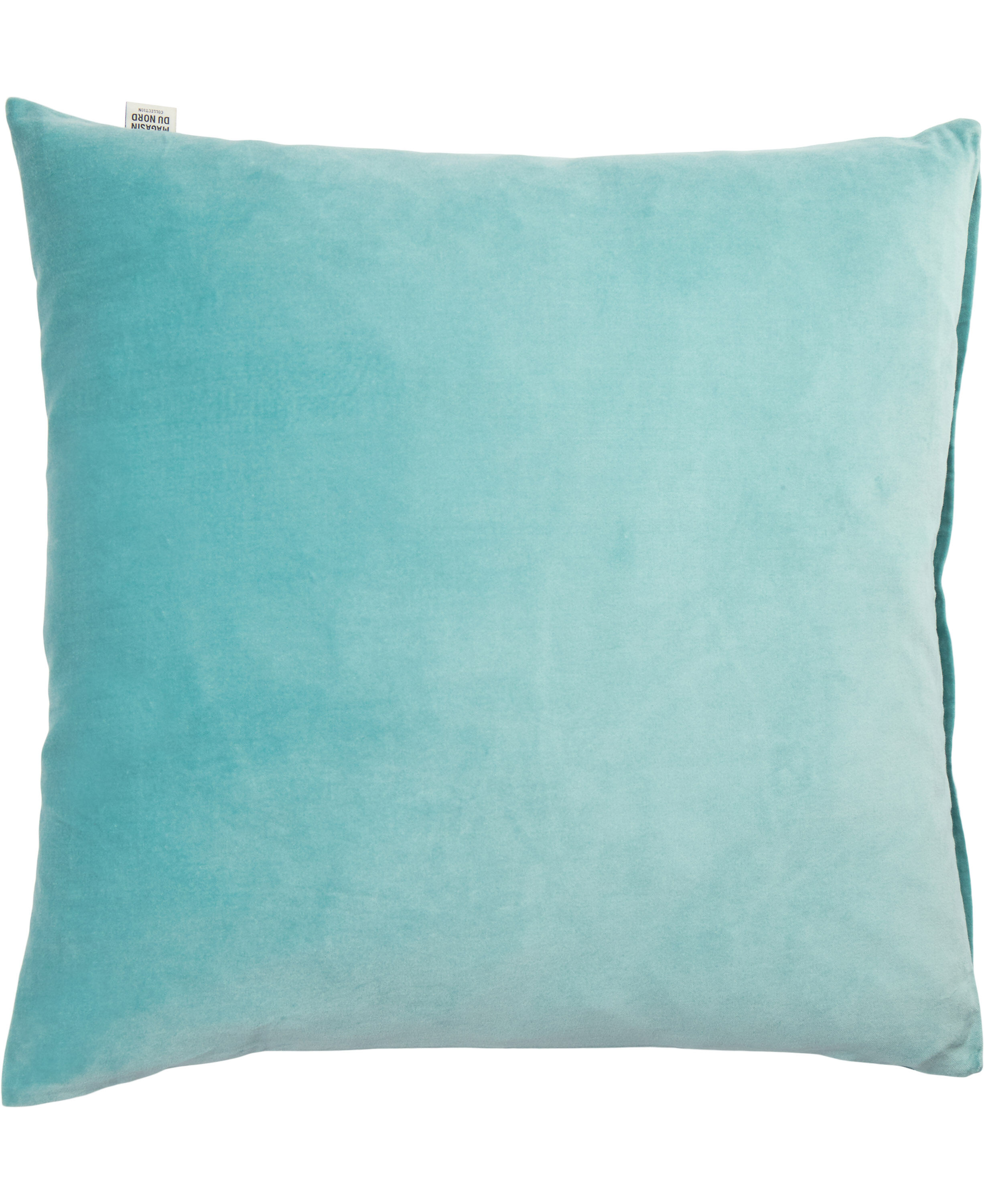 VELVET/LIGHT BLUE, PYNTEPUDE 48x48 CM