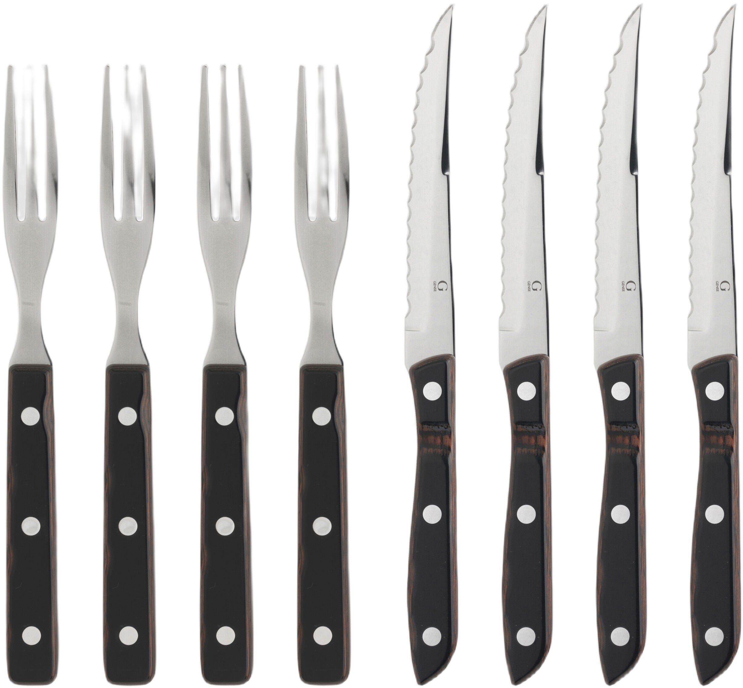 Biffbestikk/grillbestikk Old Farmer Classic 8 deler Tre/St&aring;l