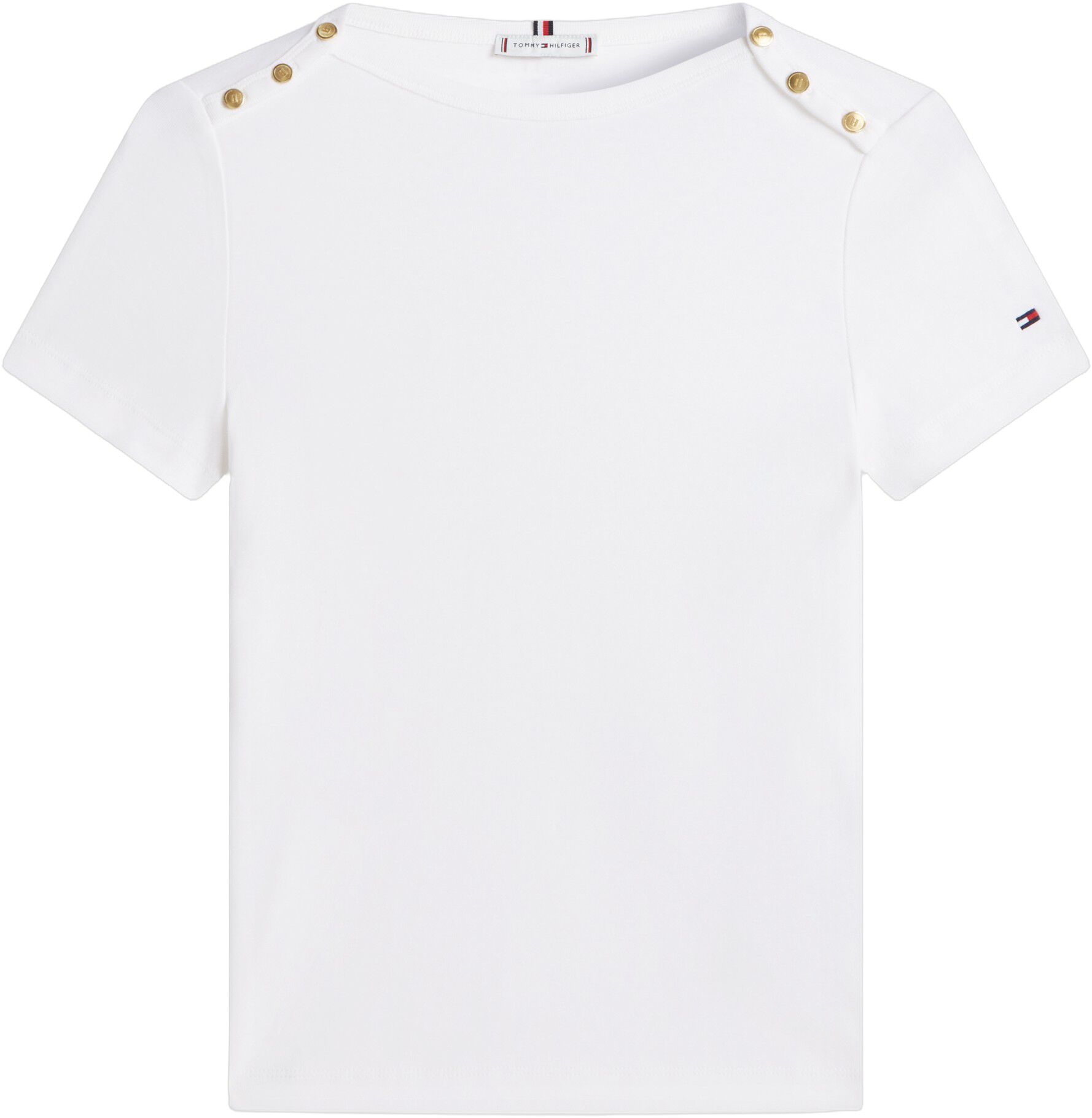 GOLD BUTTON SLIM SS TEE