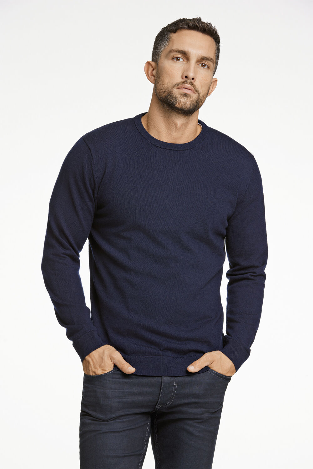 100 % merino crew neck knit