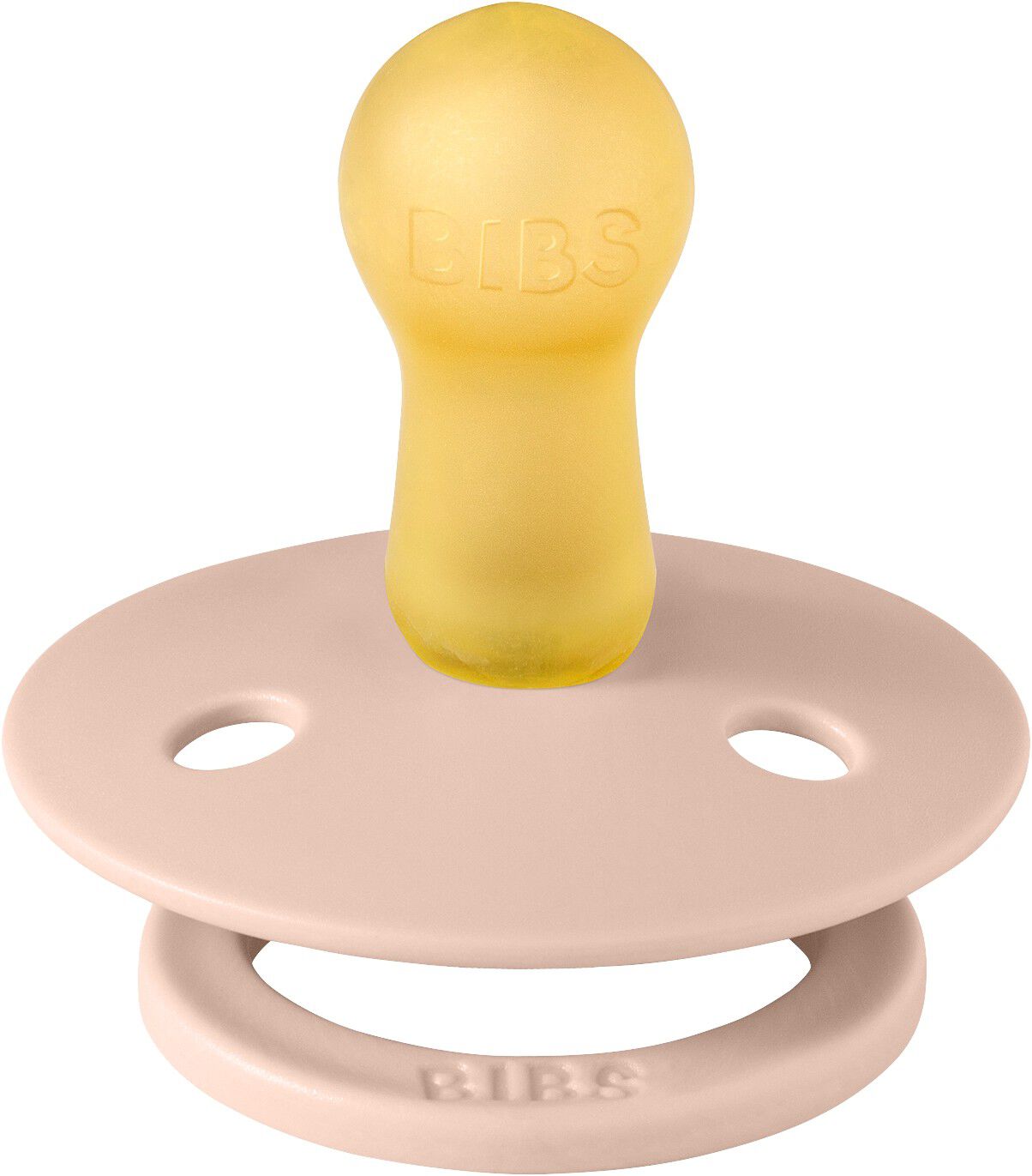 BIBS Pacifier Studio Colour Block Latex Size 2 Blush/Woodchu