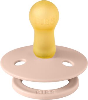 BIBS Pacifier Studio Colour Block Latex Size 2 Blush/Woodchu