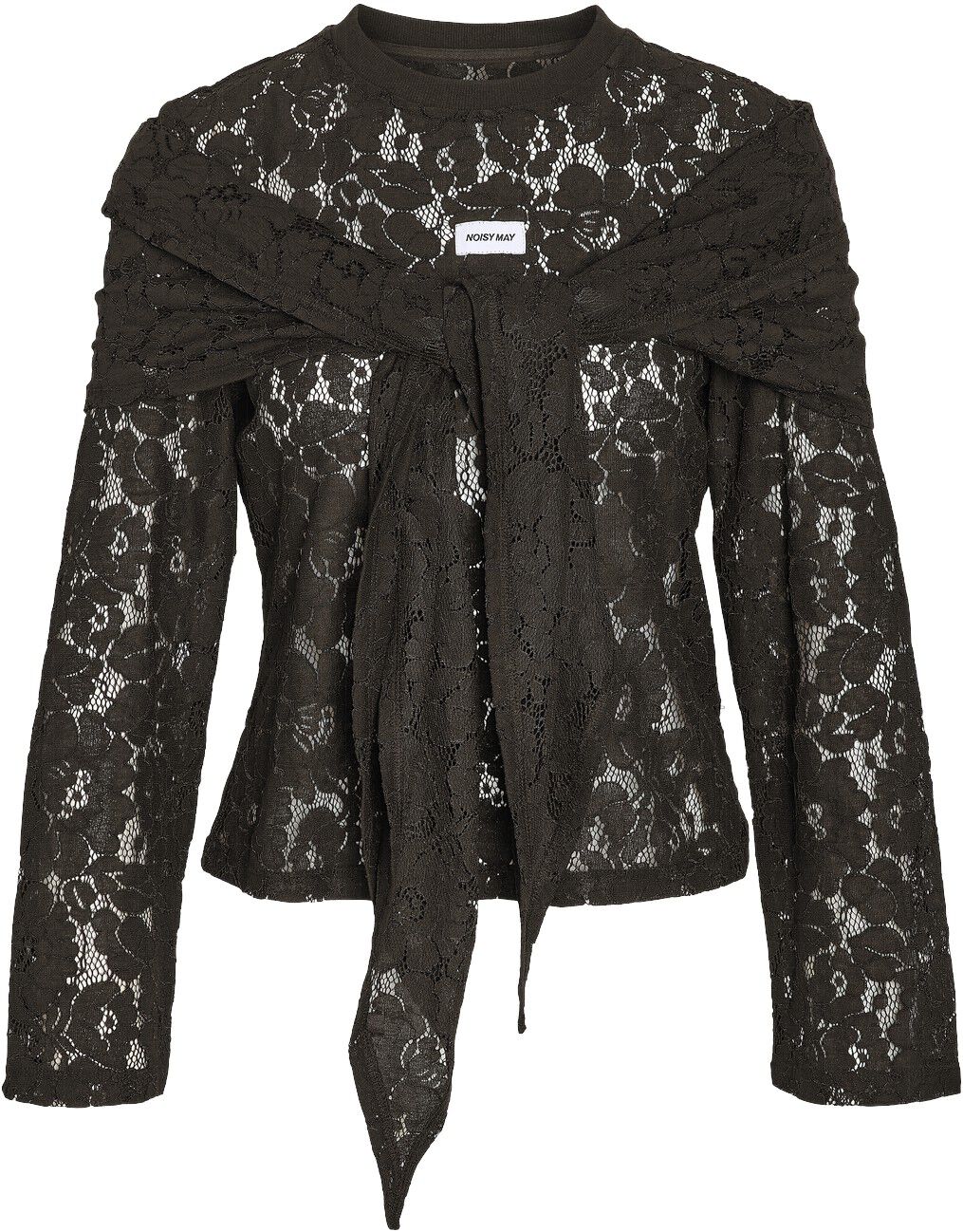 Nmvenna L/S Scarf Lace Top
