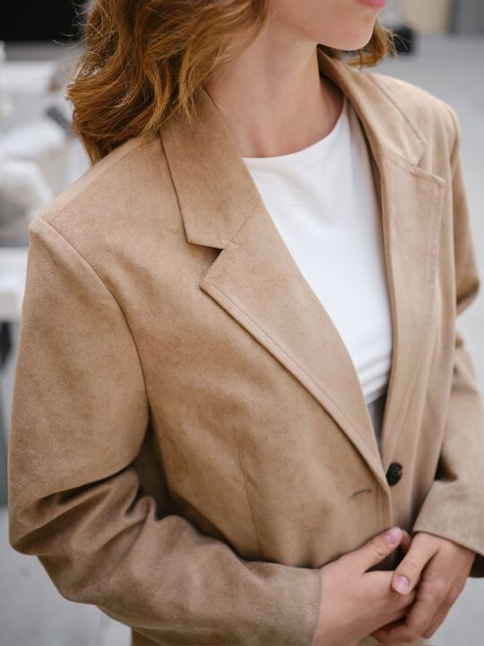Namy Imitated Suede Blazer