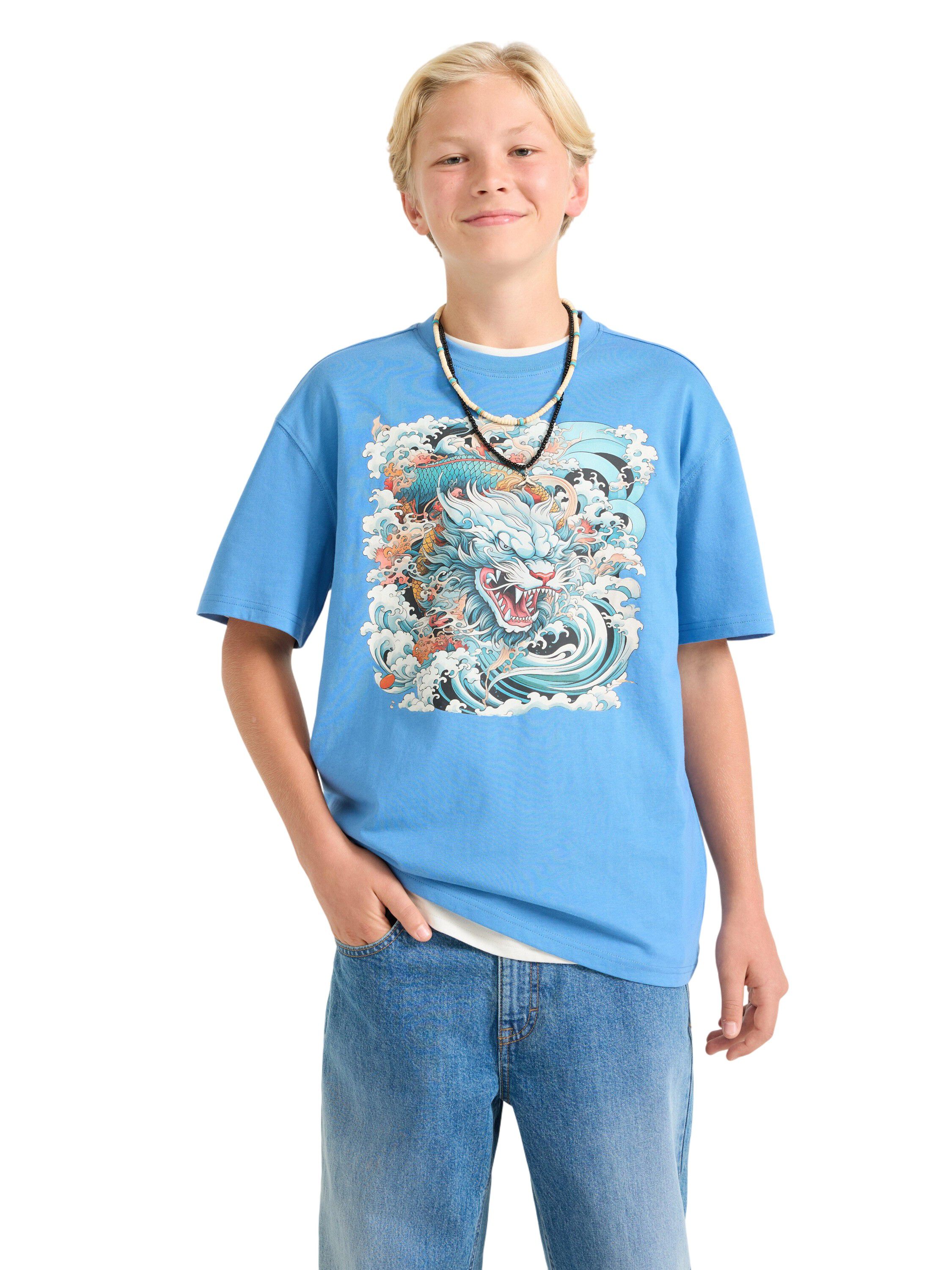 T-shirt with a relaxed fit and shor