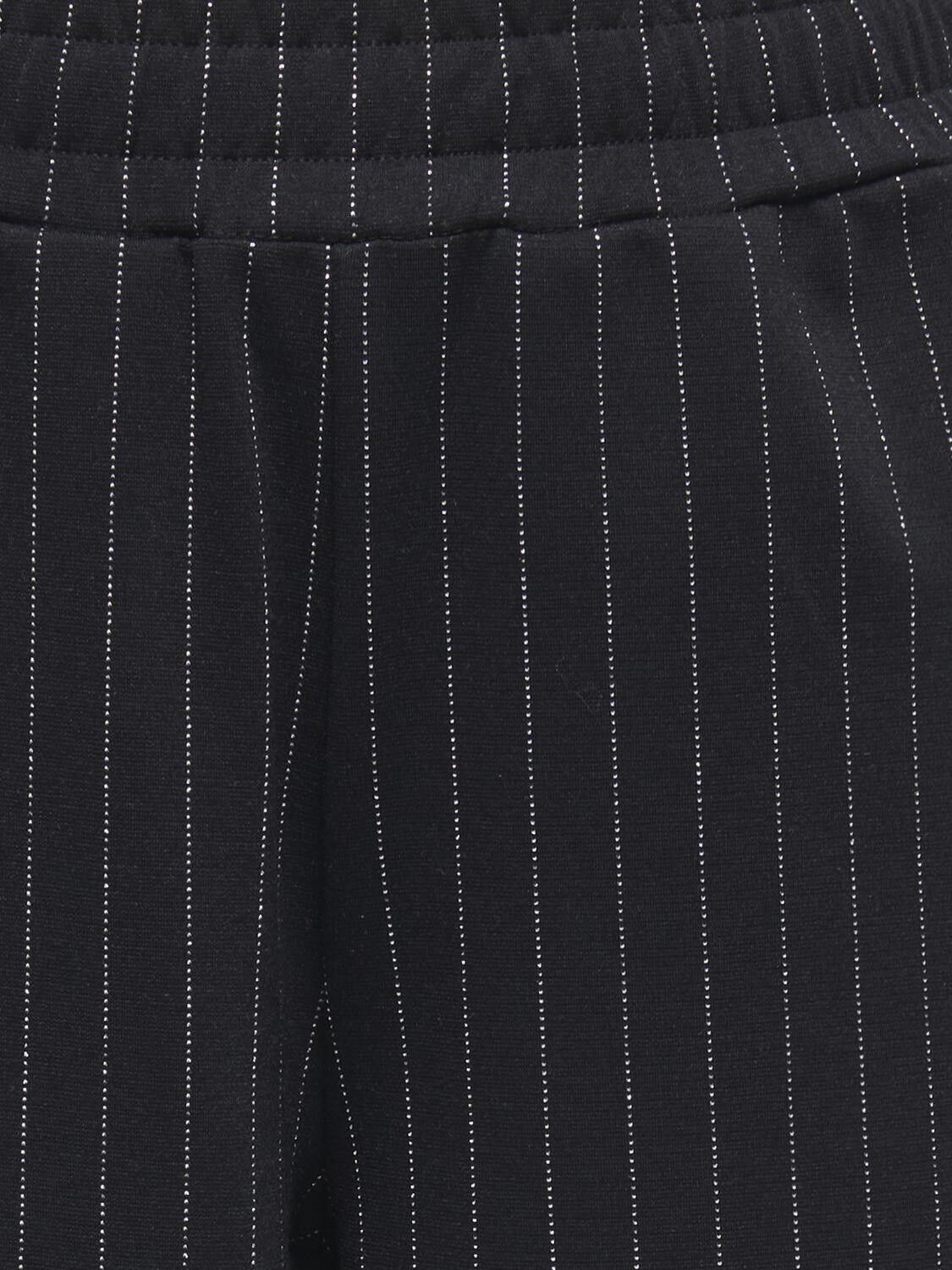 Kogvera Striped Lurex Wide Pant Swt