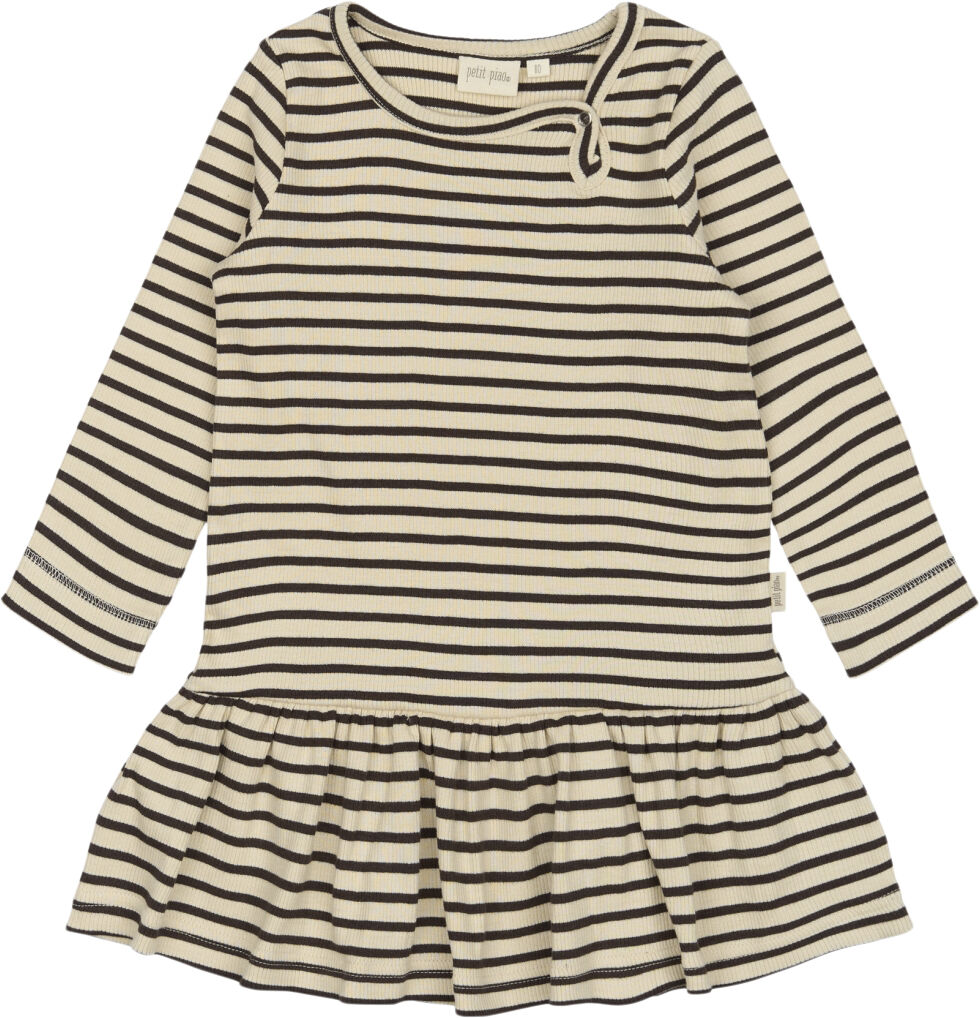 Dress L/S Modal Striped
