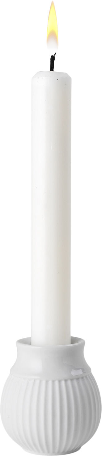 Curve Kronelysestage H7 hvid porcel&aelig;n