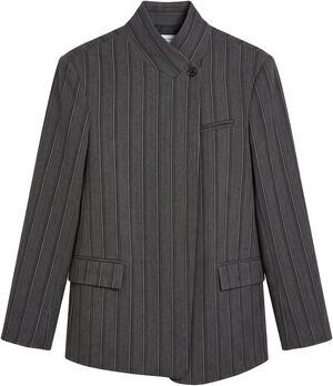 TSALAZ PINSTRIPE HIGHNECK BLAZER
