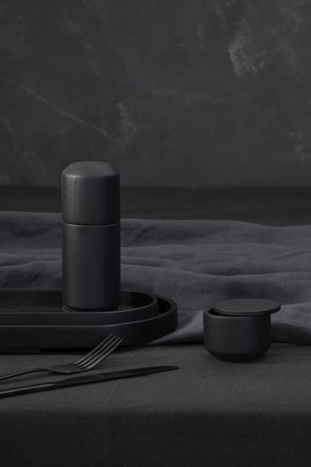 Wood Tray, Small, Black Oak, 11x23x2 cm