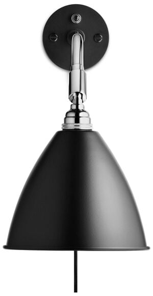BL7 Wall Lamp - ø16 (Base: Chrome, Shade: Black Semi Matt)