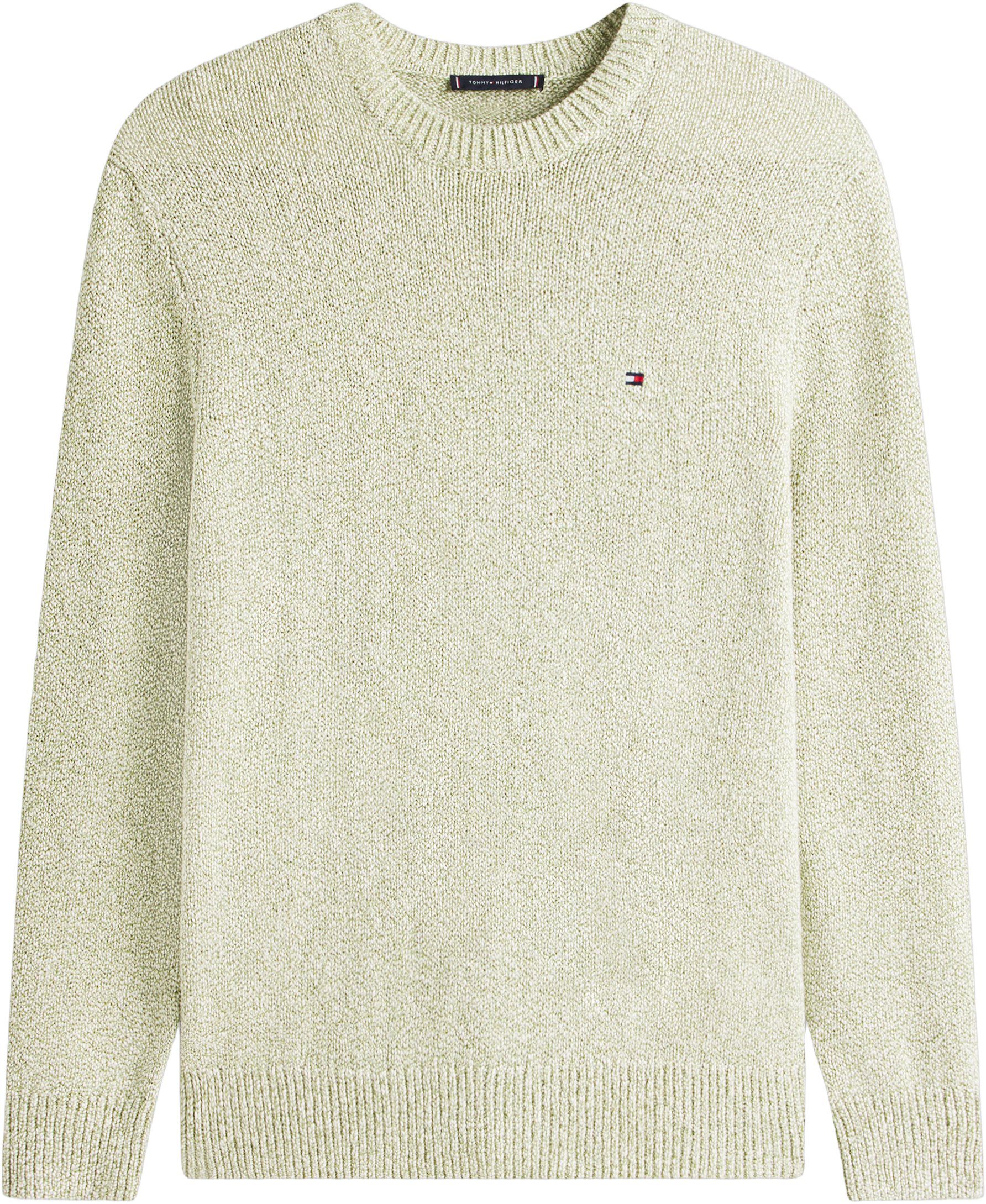 Two-Tone Boucl&eacute; Relaxed Crew Neck Jumper