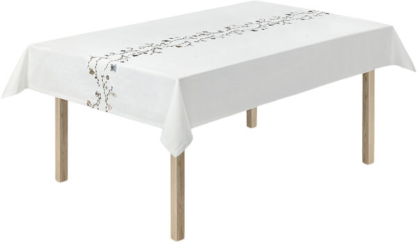 Hammershøi Christmas Dug 150x270 cm hvid m. deko