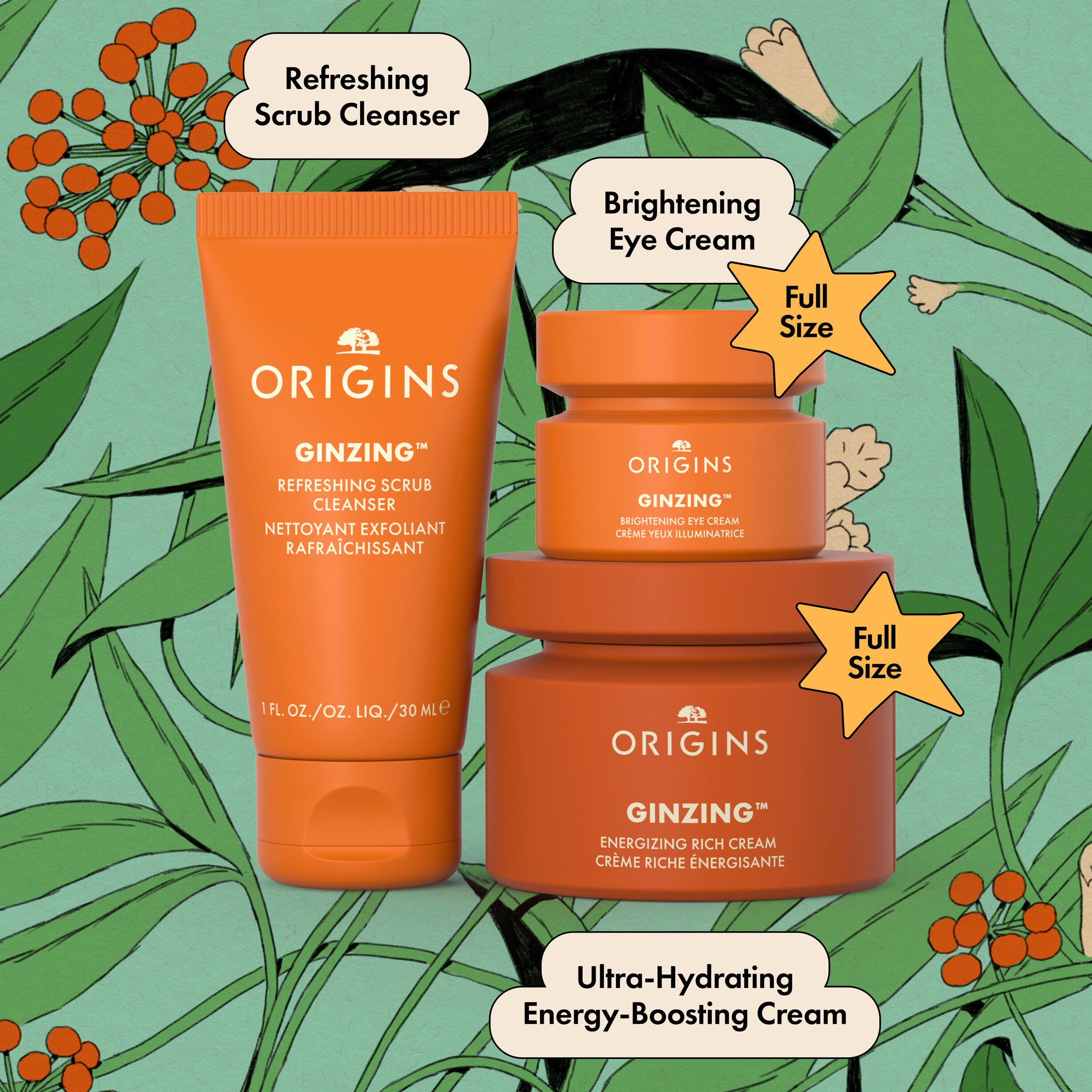 GINZING&trade; Glowing Essentials Gift Set