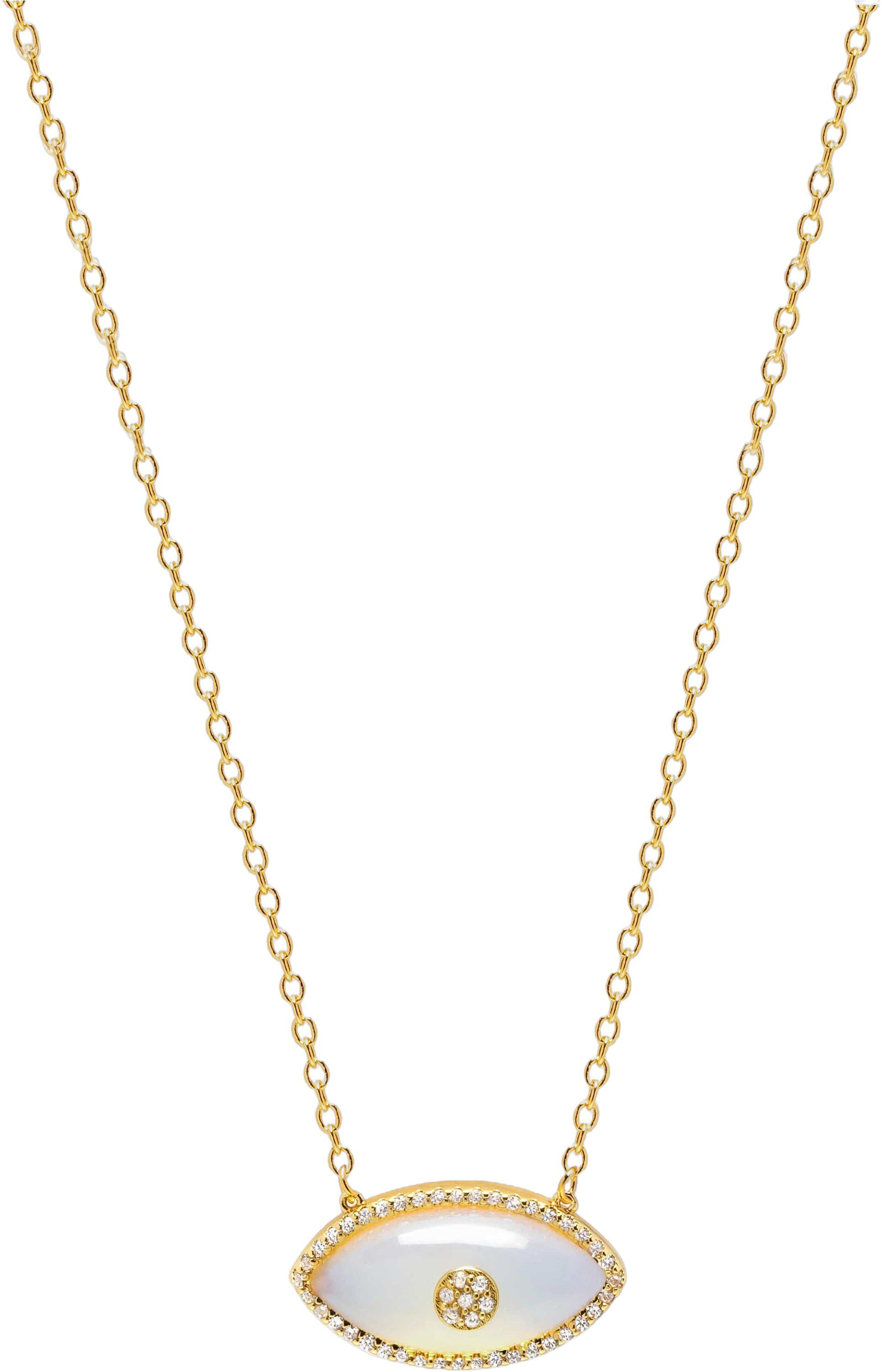 Women's Moonstone Evil Eye Necklace