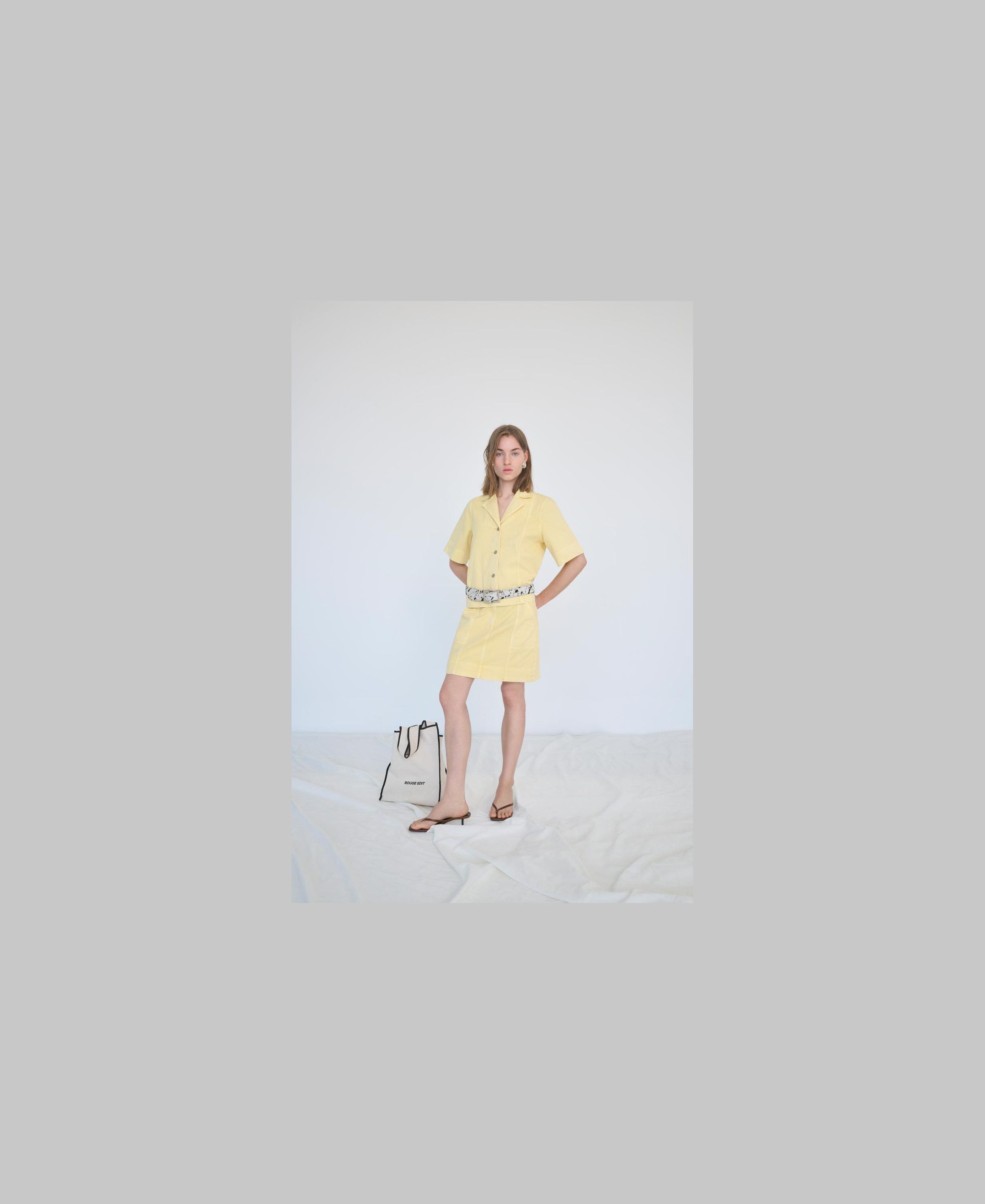 Roujolie 2/4 Resort Collar Denim Shirt