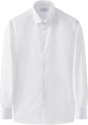 White Signature Twill Shirt - Contemporary Fit