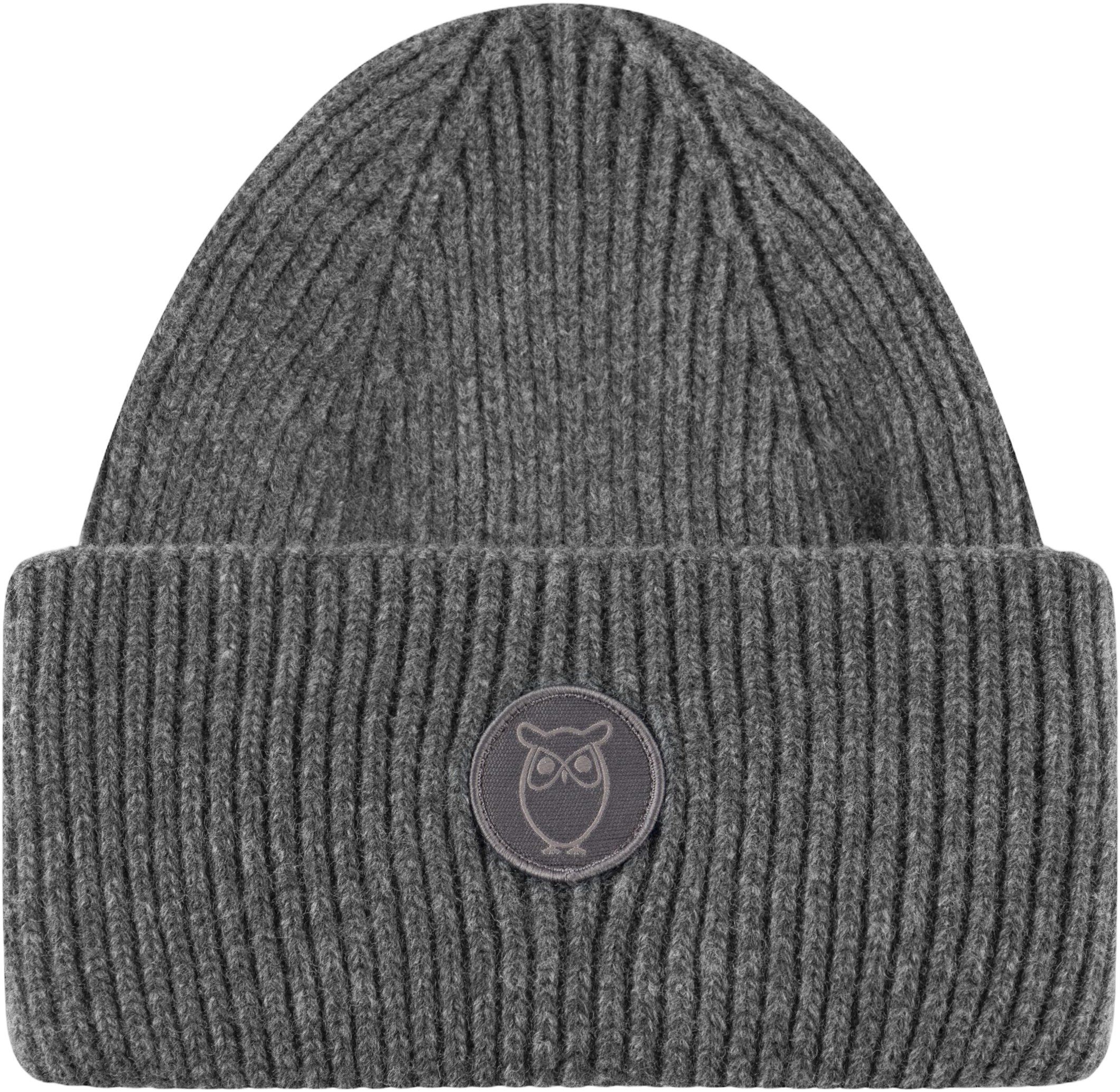 Wool badge beanie