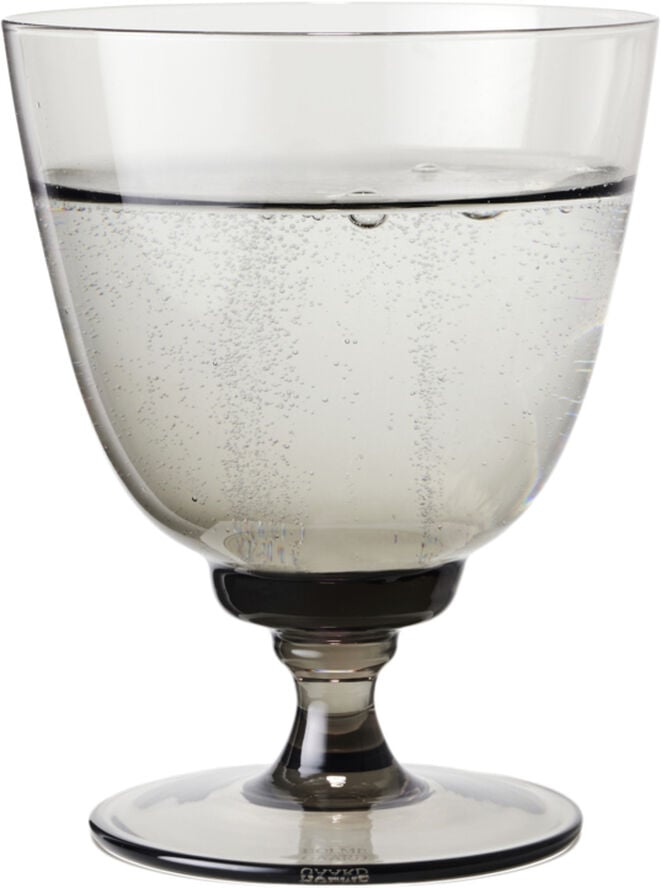 Flow Glas på fod 35 cl smoke