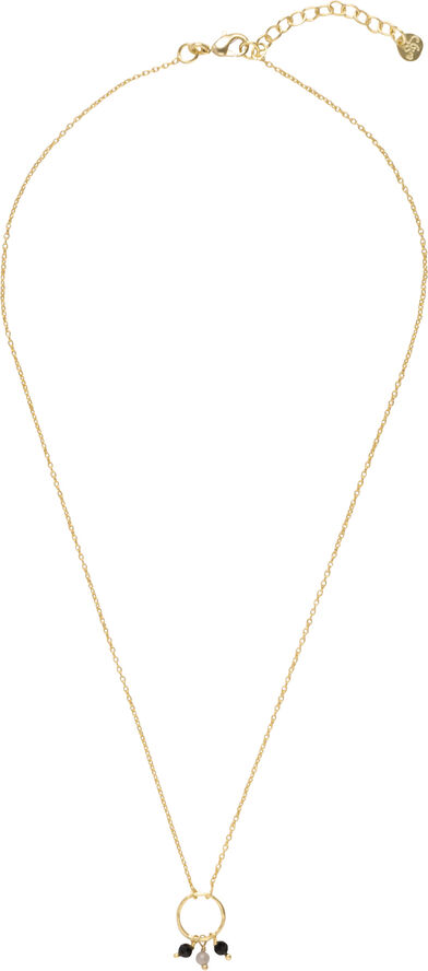 Sentiment Black Onyx Labradorite Necklace GP