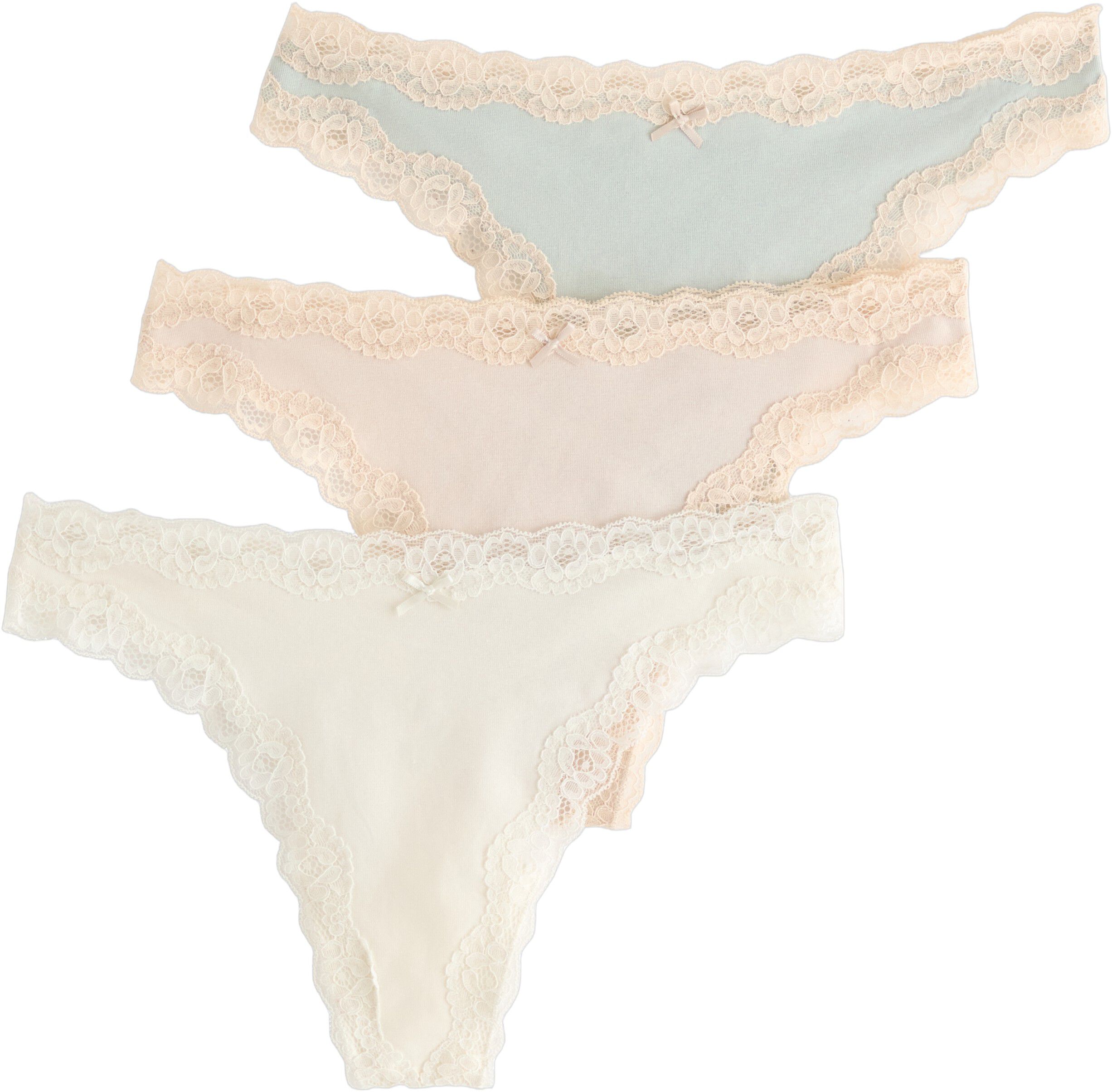 3-pack thongs with regular waist an