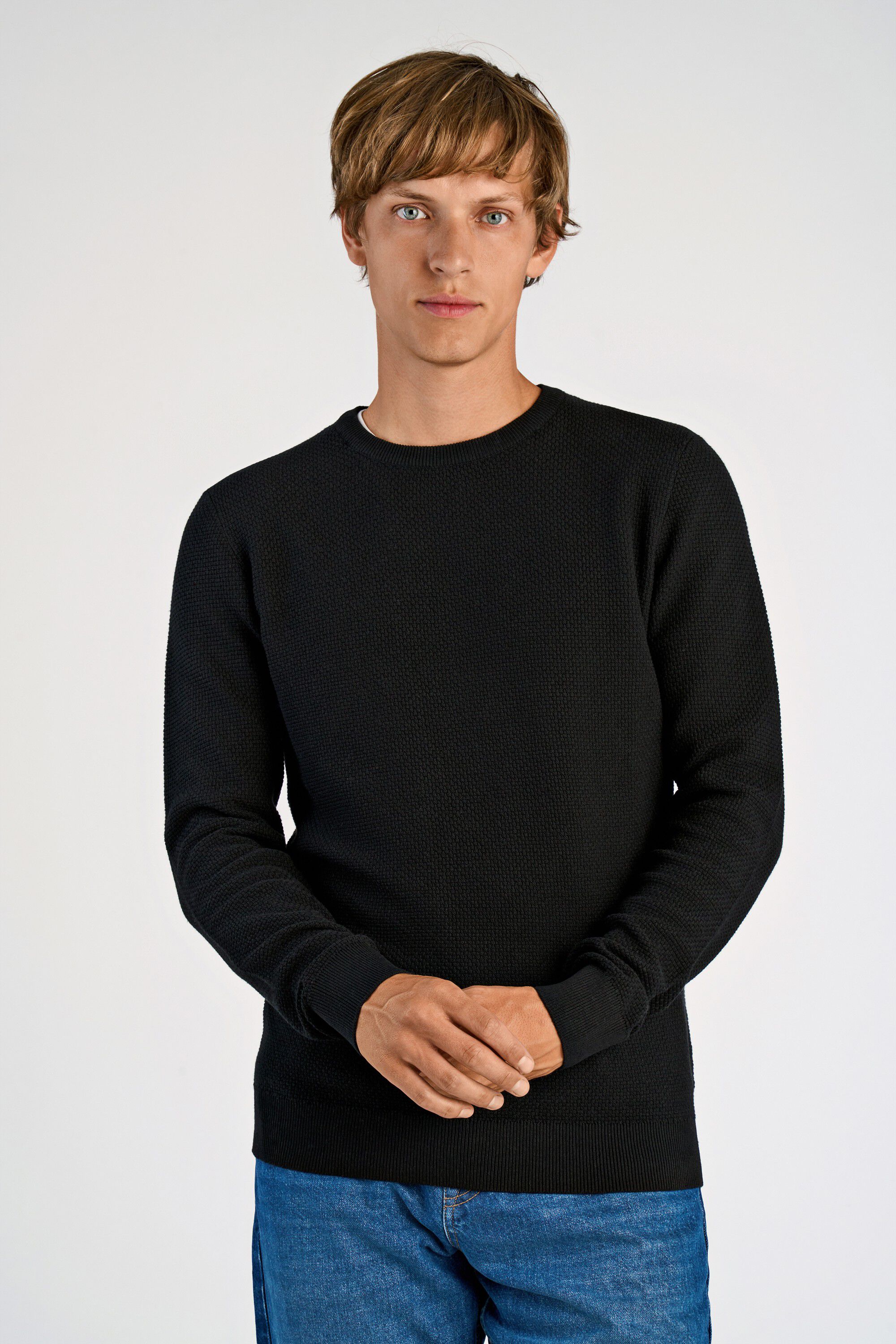 Recycle structure knit jumper