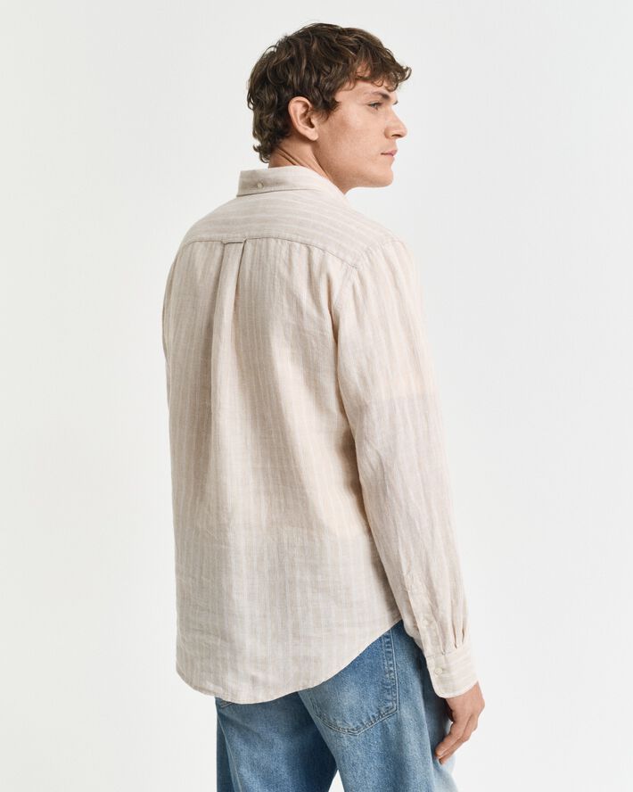 REG LINEN STRIPE SHIRT