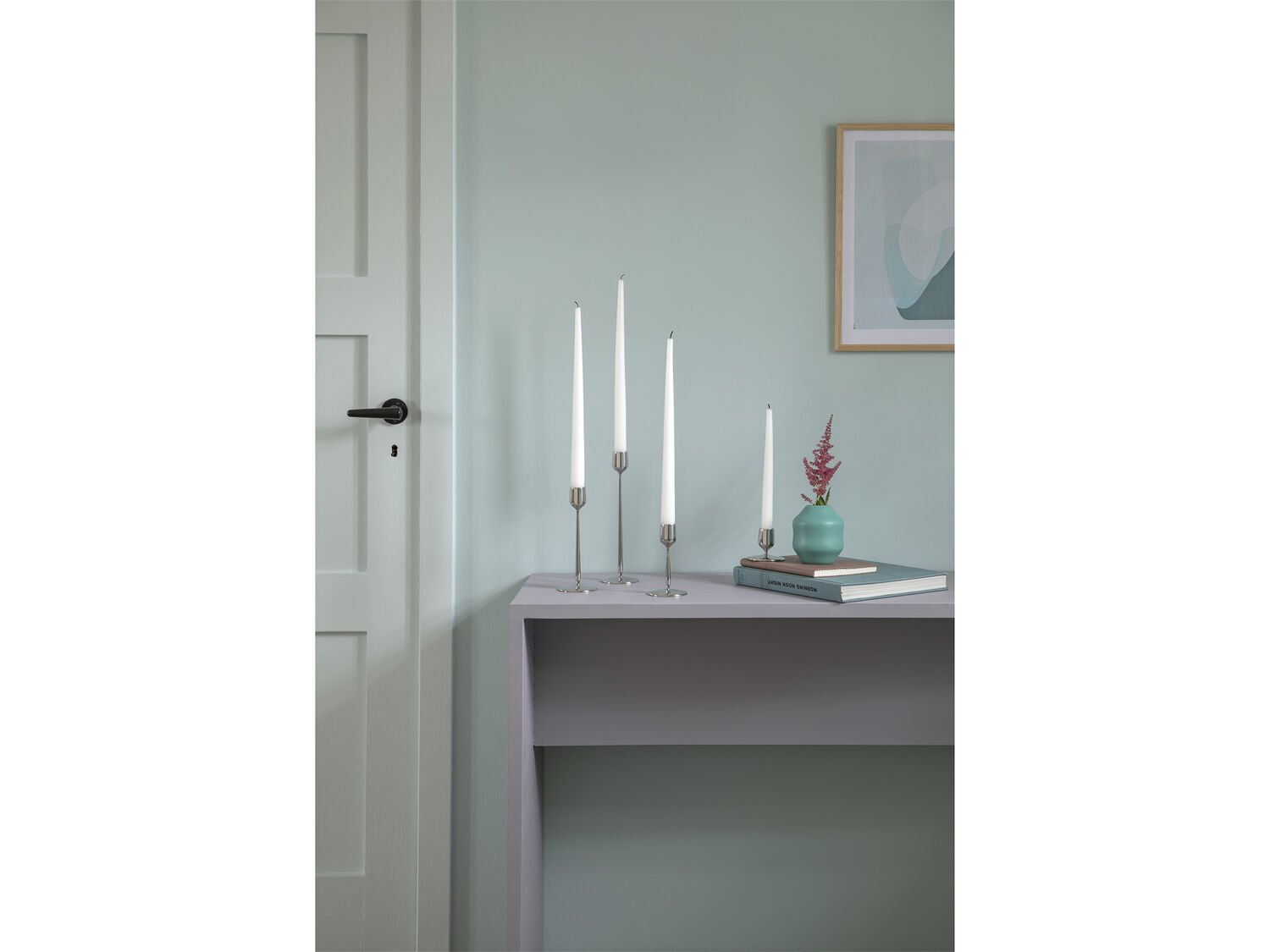 Lysestake Dorotea 7 x 18 cm Blankt st&aring;l