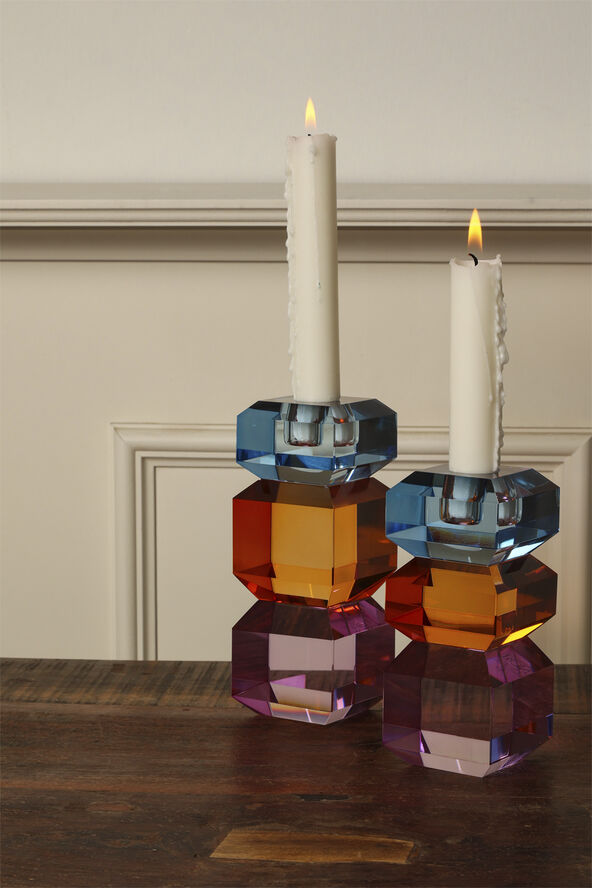 Krystal stage, violet/rav/kobolt, 15x6x6 cm