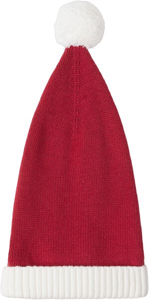 Stickad tomteluva i mjuk bomull med