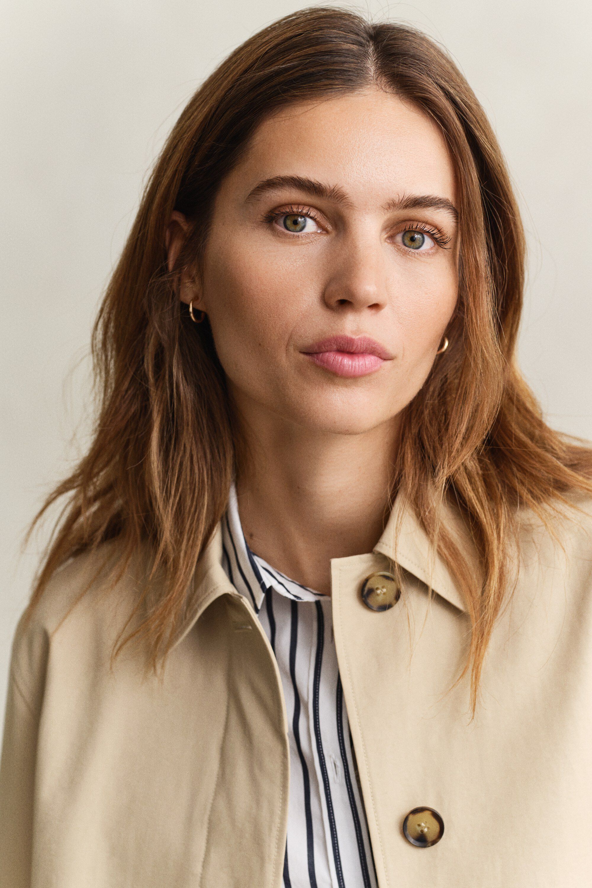 SHORT COTTON BLEND CAR COAT