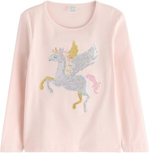 Top ls unicorn sequins
