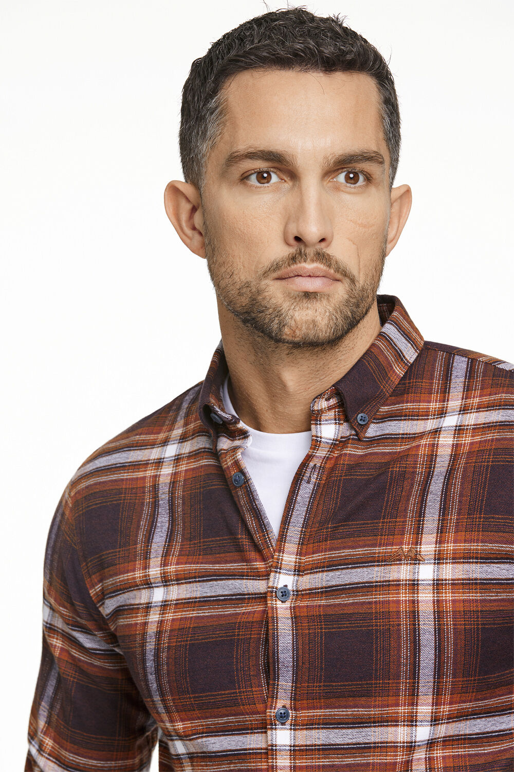 Brushed checked shirt L/S