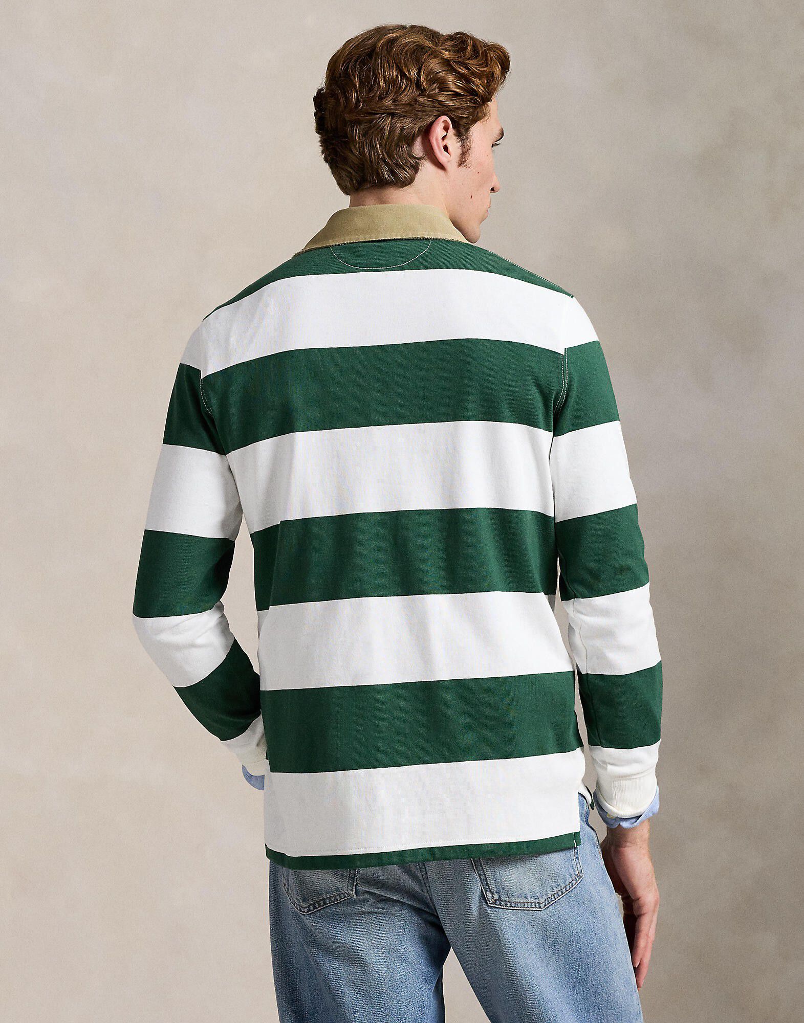 Classic Fit Khaki-Collar Rugby Shirt