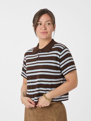 Mulann Polo Knit Blouse