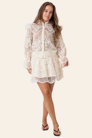 EllinoraIC Lace Mini Skirt