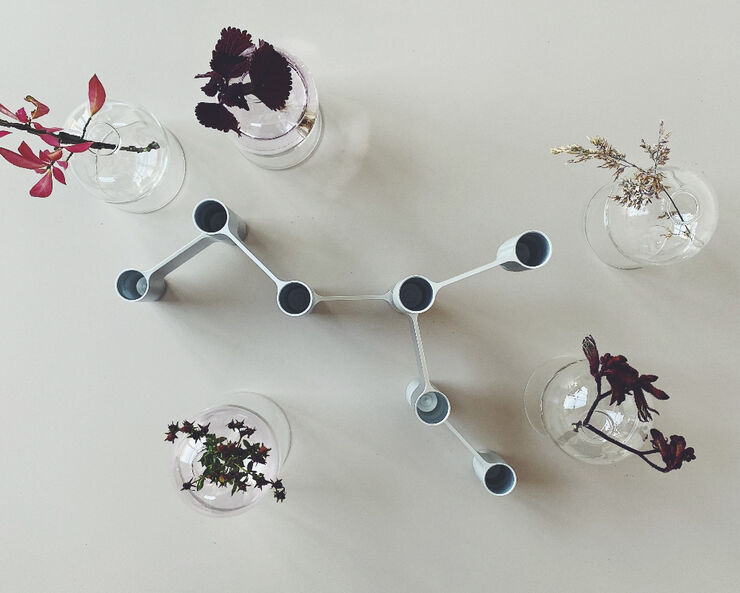 LINK, CANDLE HOLDER, MATT ALUMINIUM, 11060M