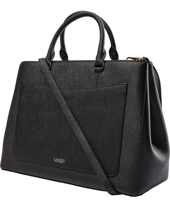 Crosshatch Leather Large Hanna Satchel