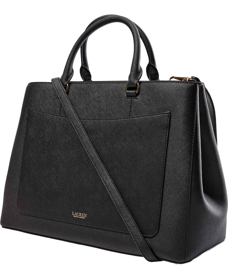 Crosshatch Leather Large Hanna Satchel