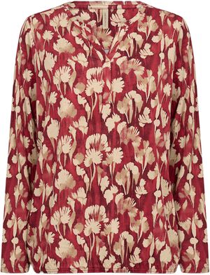 SC-FELICITY AOP 525 Bluse Rød