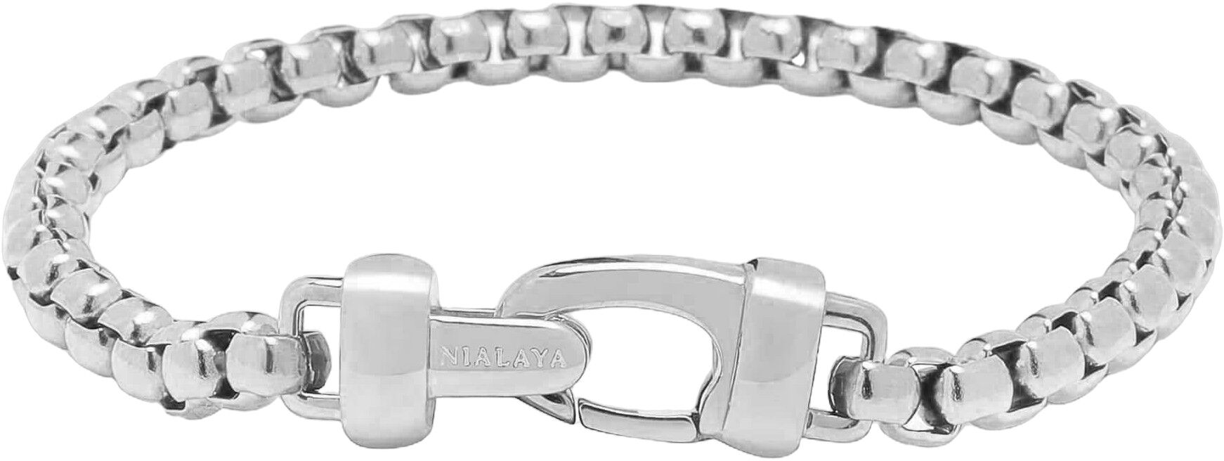 Silver Box Chain Bracelet