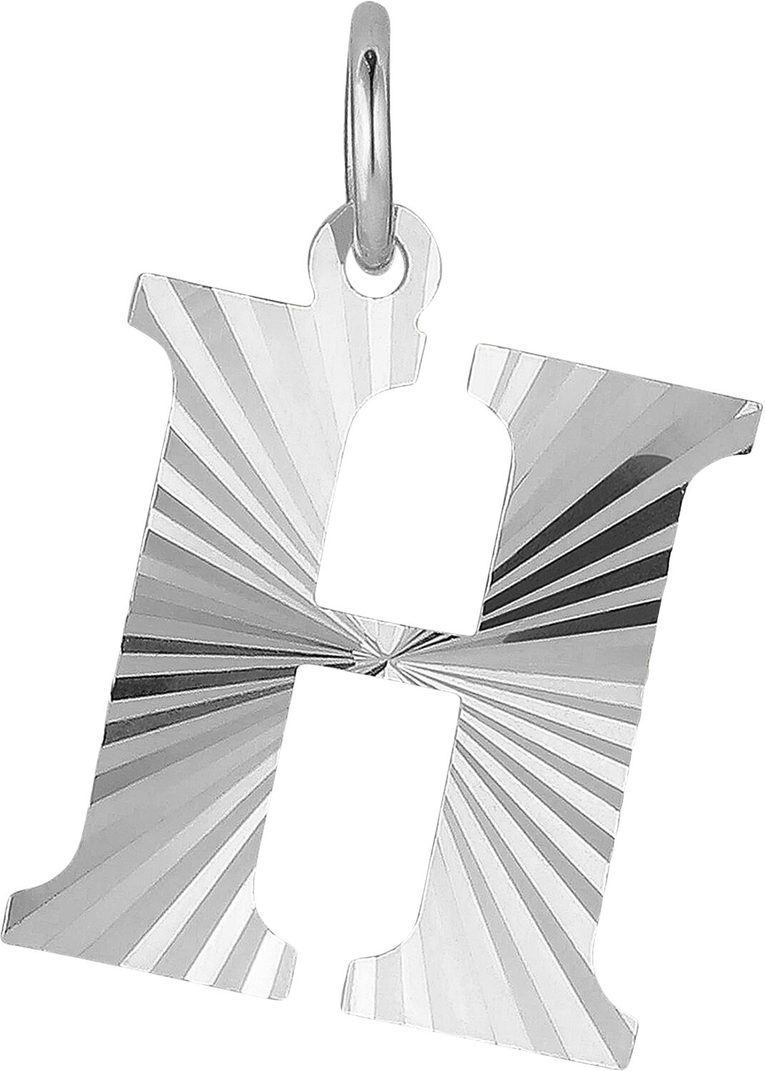 Reflection Letters, gold-plated sterling silver-H
