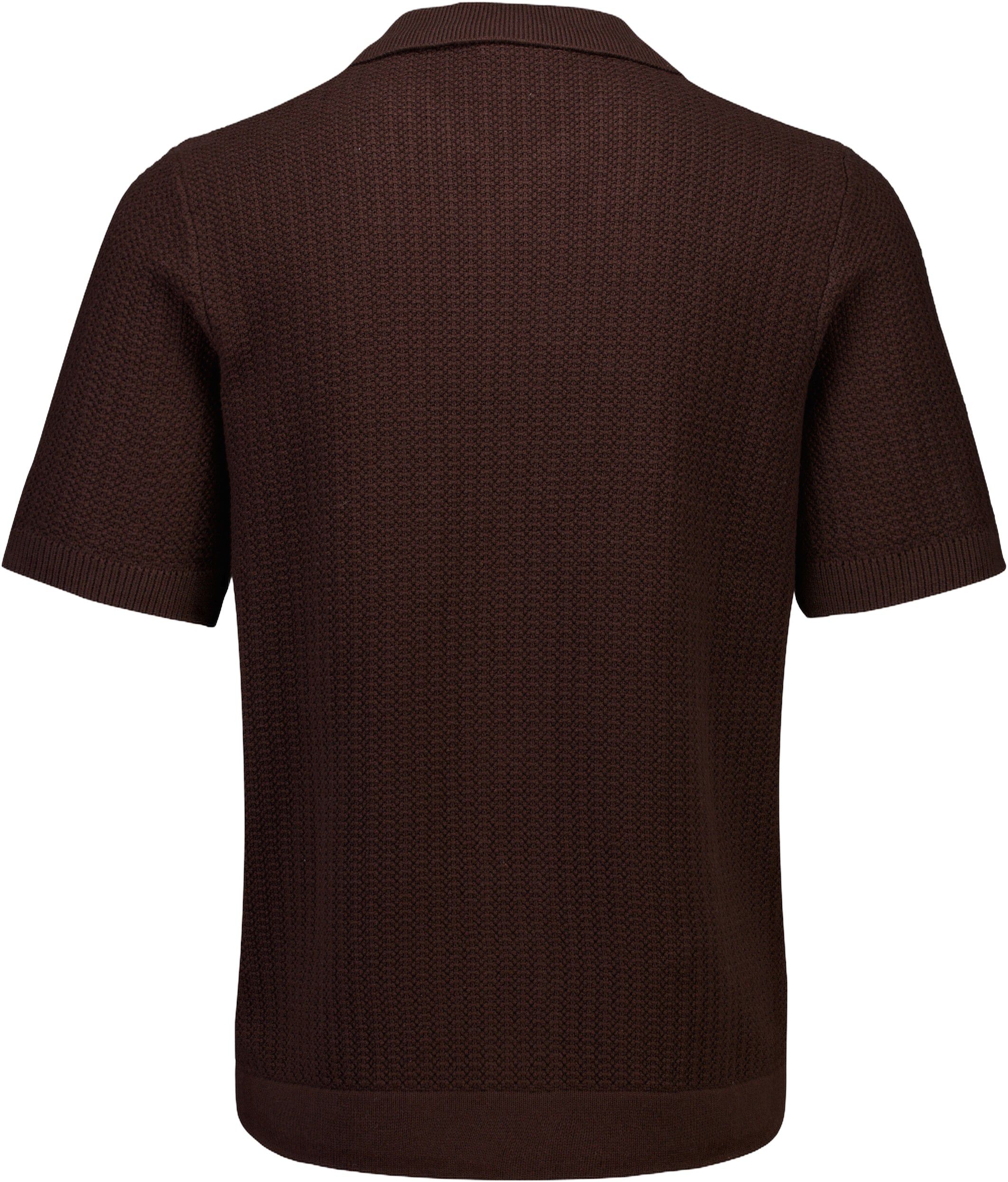 Knitted polo cardigan