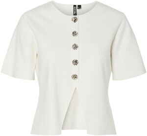 PCMARIE SS O-NECK SPLIT KNIT