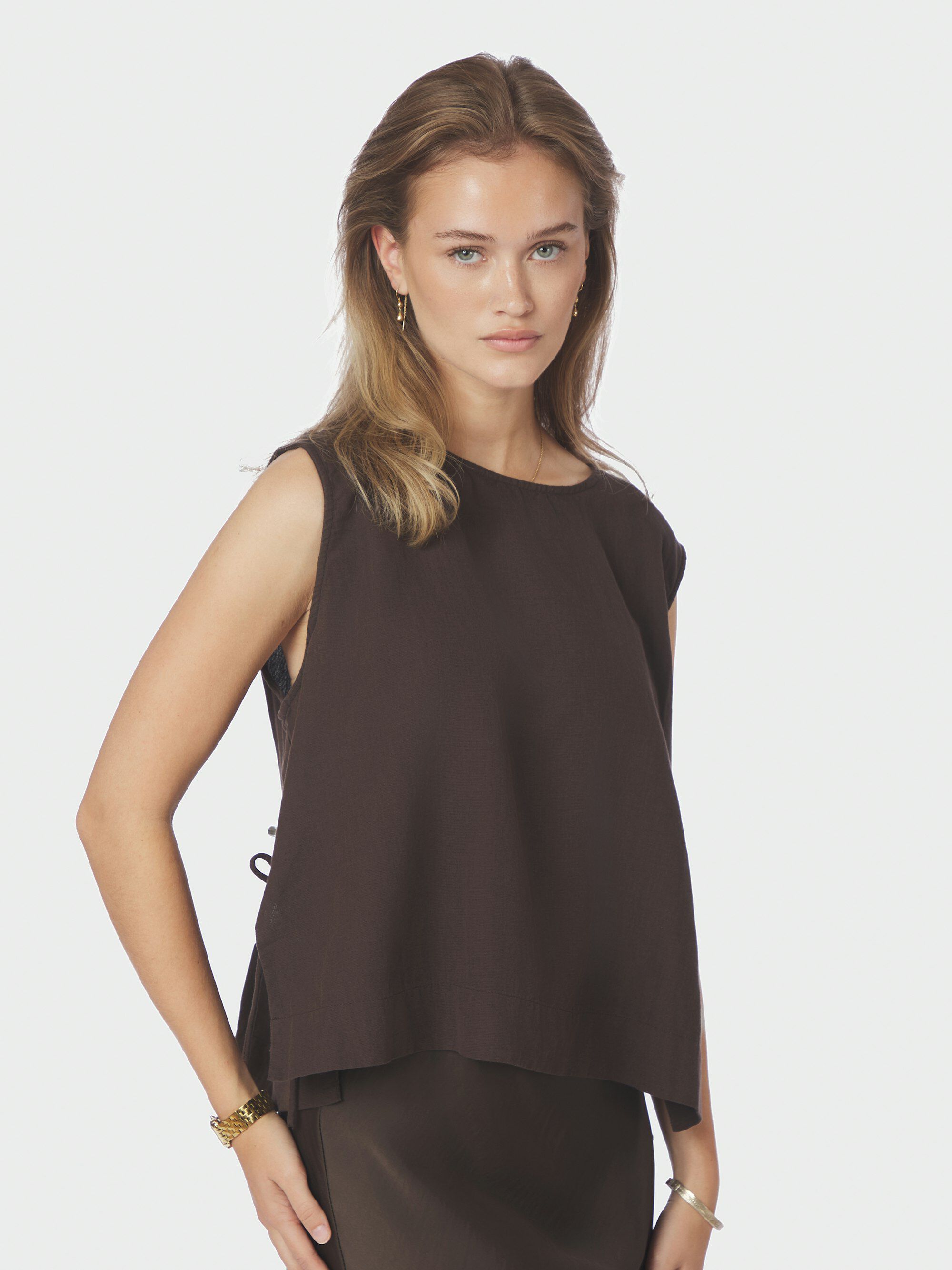 Svetlana Linen Top