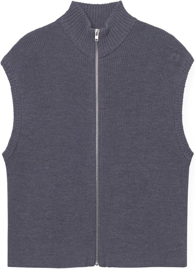 Wool Zip Vest Oslo