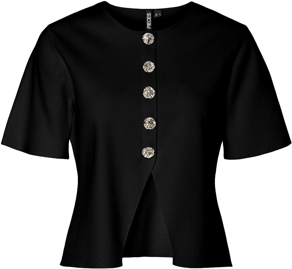 PCMARIE SS O-NECK SPLIT KNIT