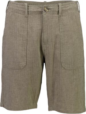 Linen blend herringbone shorts